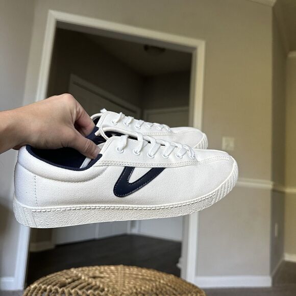 Tretorn Womens NYLITE PLUS CANVAS NAVY BLUE/WHITE Sneaker US Sz 9 NWOT - Picture 5 of 11